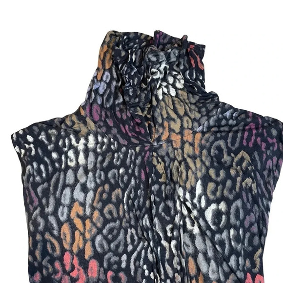 Escada Size 40 Sleeveless Cowl Neck Animal Print Dress | Size 40 - Picture 5 of 7